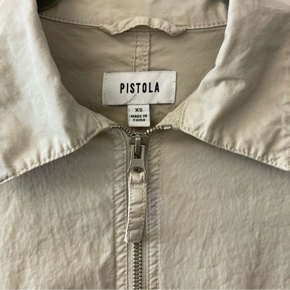 Pistola Meg Beige Zip Front Drawstring Romper Playsuit - Picture 4 of 16